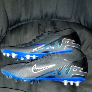 Nike Air Zoom Big Boy Black and Blue Soccer Cleats
